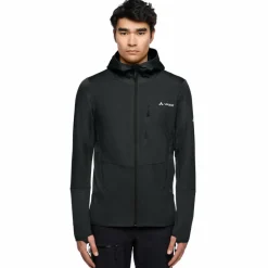 VAUDE Übergangsjacken<· Men's Monviso Hooded Grid Fleece Jacket phantom black