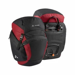 VAUDE Fahrradtaschen<· OnTour Back black/carmine