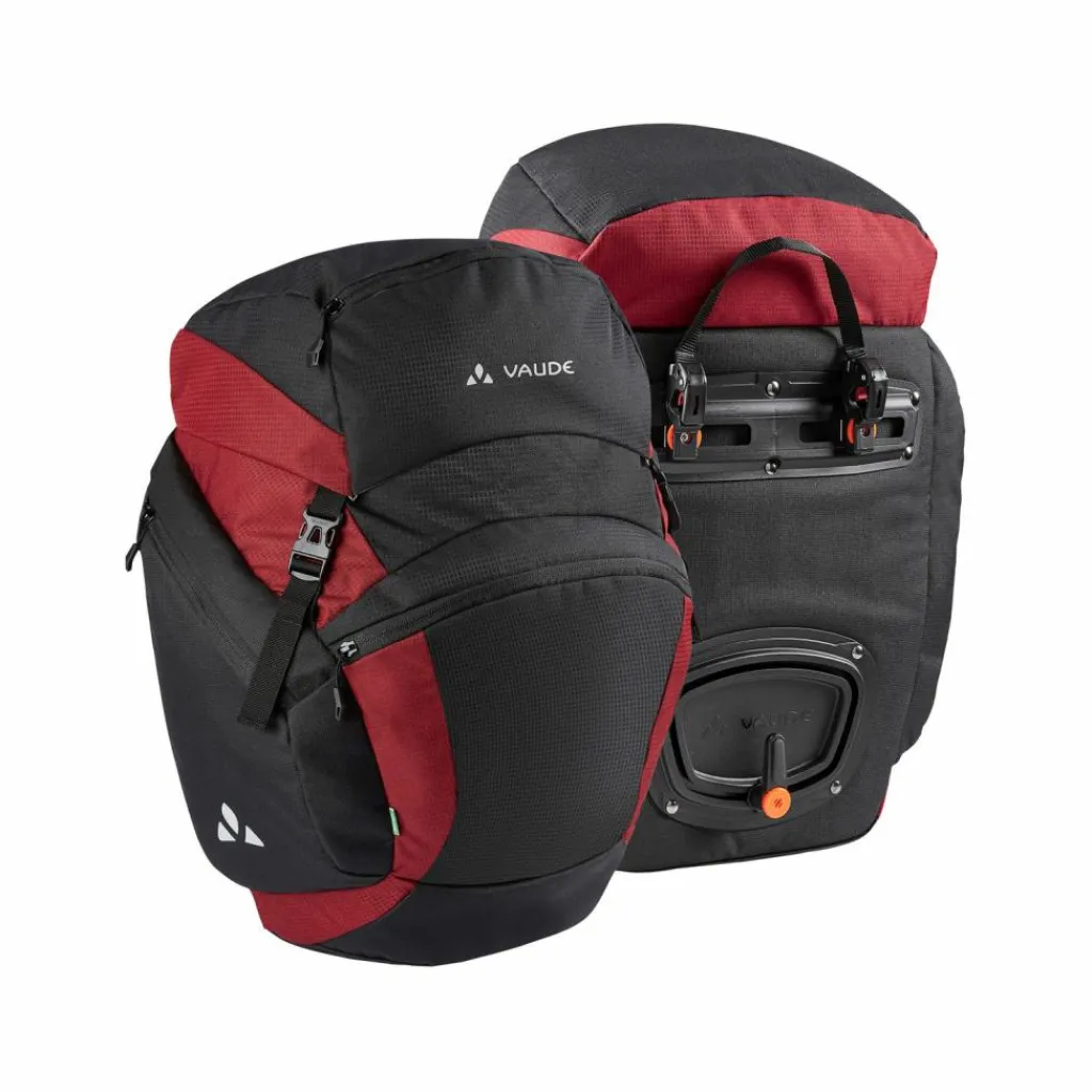 VAUDE Fahrradtaschen<· OnTour Back black/carmine