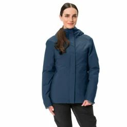 VAUDE Übergangsjacken<· Women's Cyclist Warm Rain Jacket dark sea