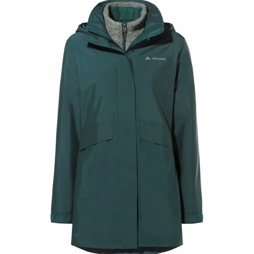 VAUDE Regenjacken|Übergangsjacken<· Women's Idris 3in1 Parka IV deep pond