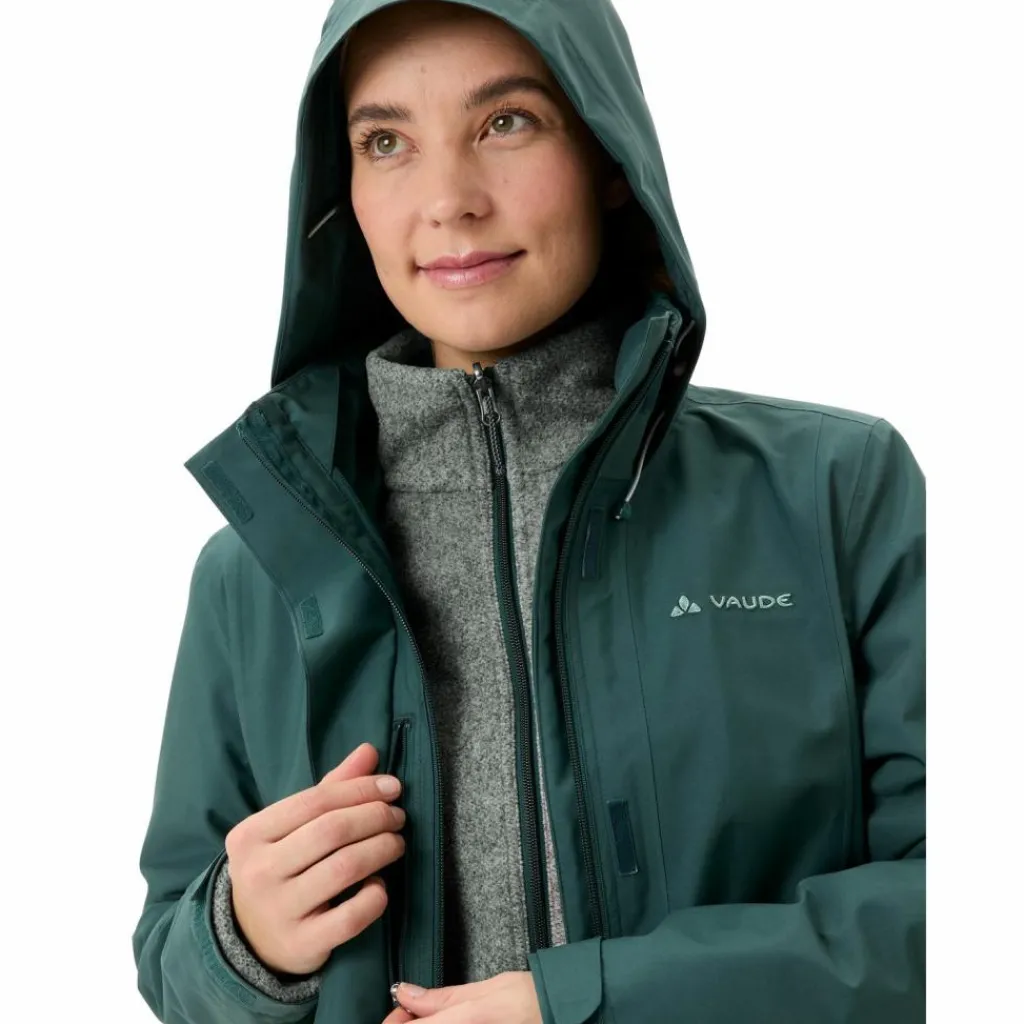 VAUDE Regenjacken|Übergangsjacken<· Women's Idris 3in1 Parka IV deep pond