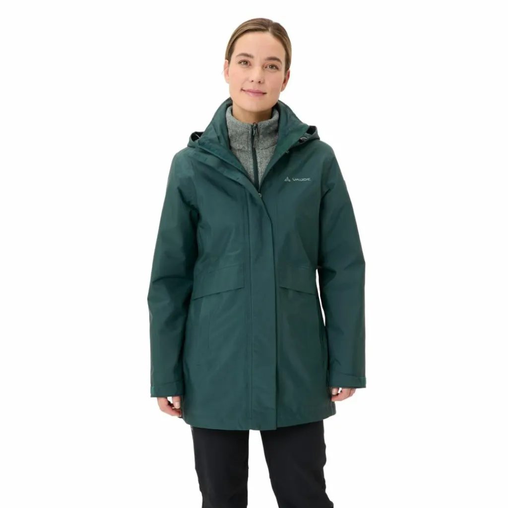 VAUDE Regenjacken|Übergangsjacken<· Women's Idris 3in1 Parka IV deep pond