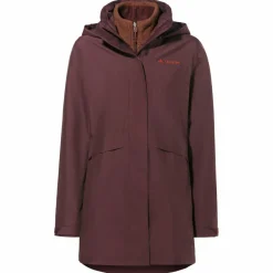 VAUDE Regenjacken|Übergangsjacken<· Women's Idris 3in1 Parka IV dark oak
