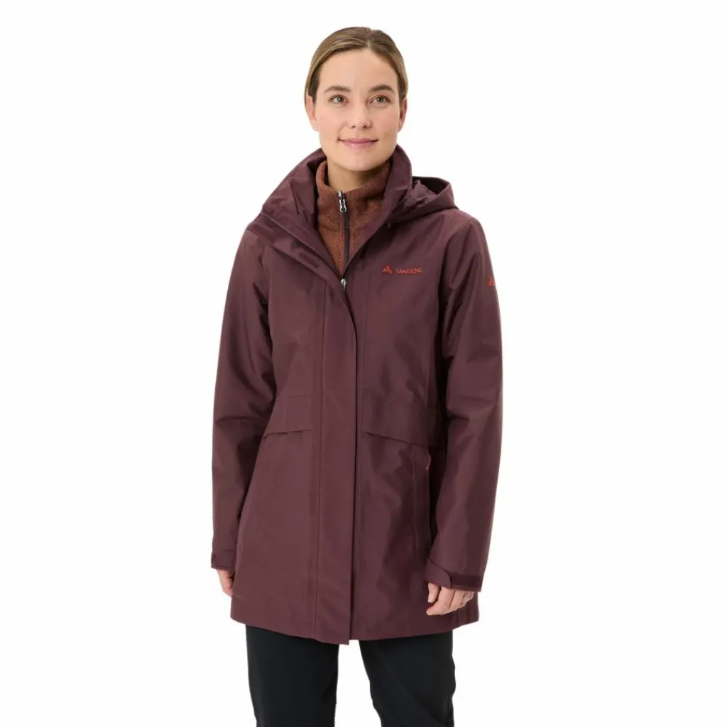 VAUDE Regenjacken|Übergangsjacken<· Women's Idris 3in1 Parka IV dark oak