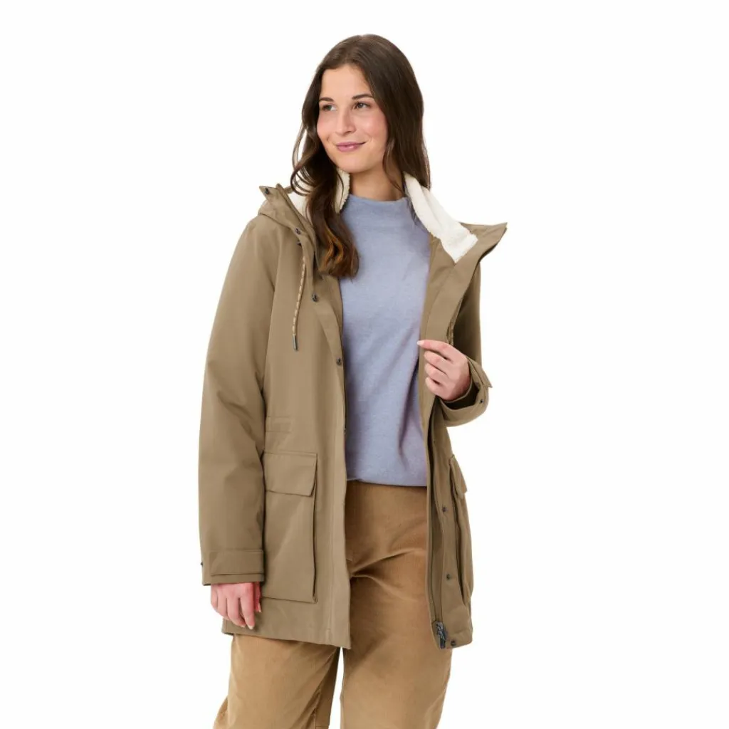 VAUDE Regenjacken|Übergangsjacken<· Women's Manukau Parka III oat