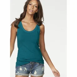 Vivance Tops & Tanks<· Tanktop petrol - schwarz