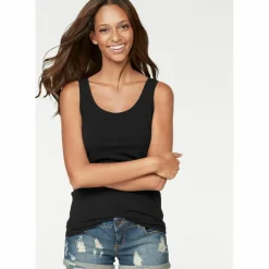 Vivance Tops & Tanks<· Tanktop petrol - schwarz