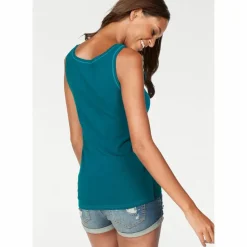 Vivance Tops & Tanks<· Tanktop petrol - schwarz