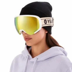 YEAZ Skibrillen<· BLACK RUN Yellow Sun