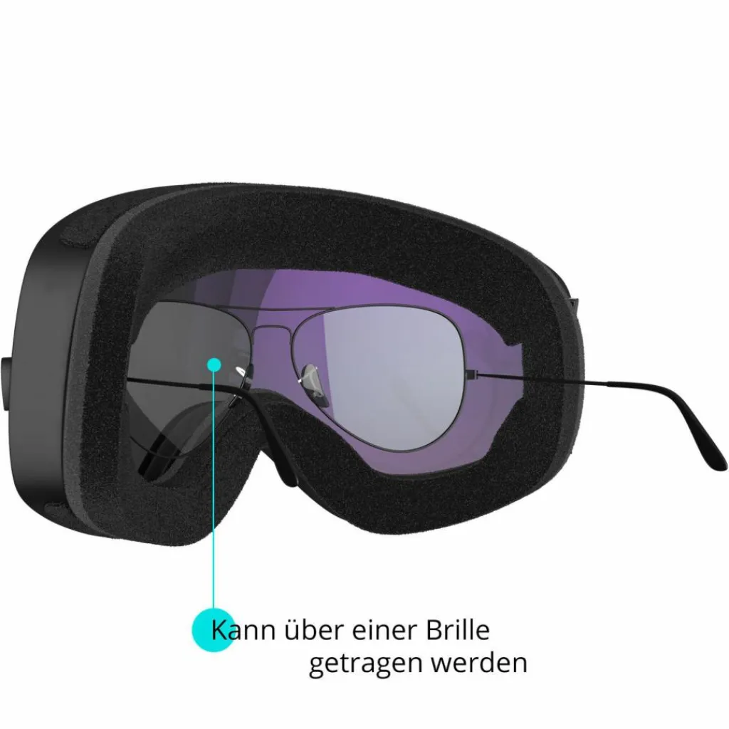 YEAZ Skibrillen<· BLACK RUN Yellow Sun