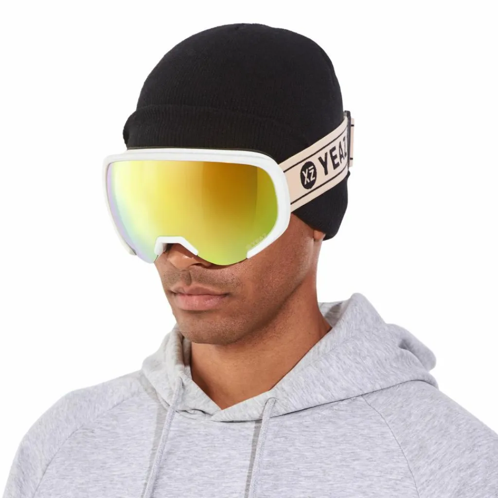 YEAZ Skibrillen<· BLACK RUN Yellow Sun