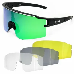 YEAZ Fahrradbrillen|Brillen<· SUNTHRILL Set Jet Black