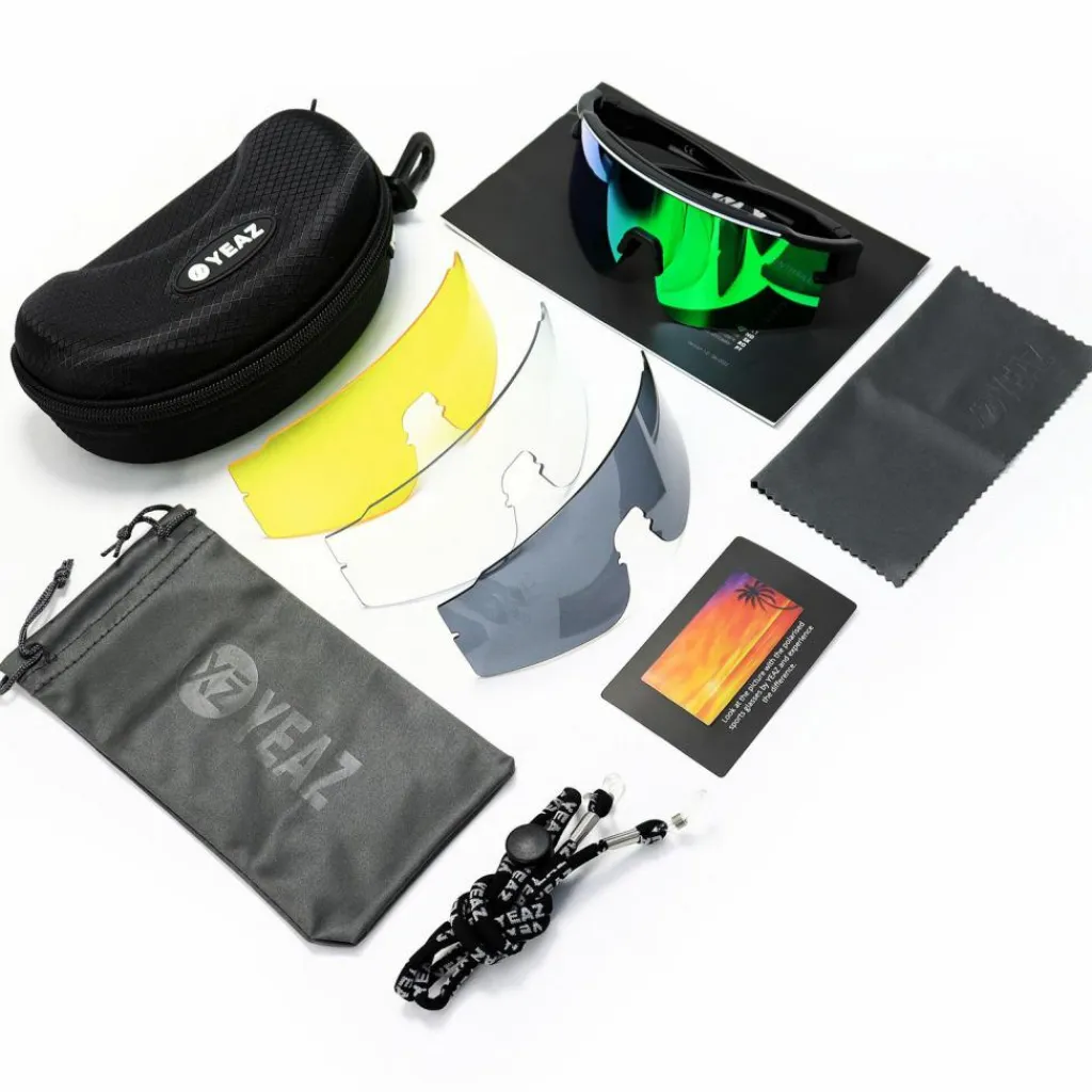 YEAZ Fahrradbrillen|Brillen<· SUNTHRILL Set Jet Black