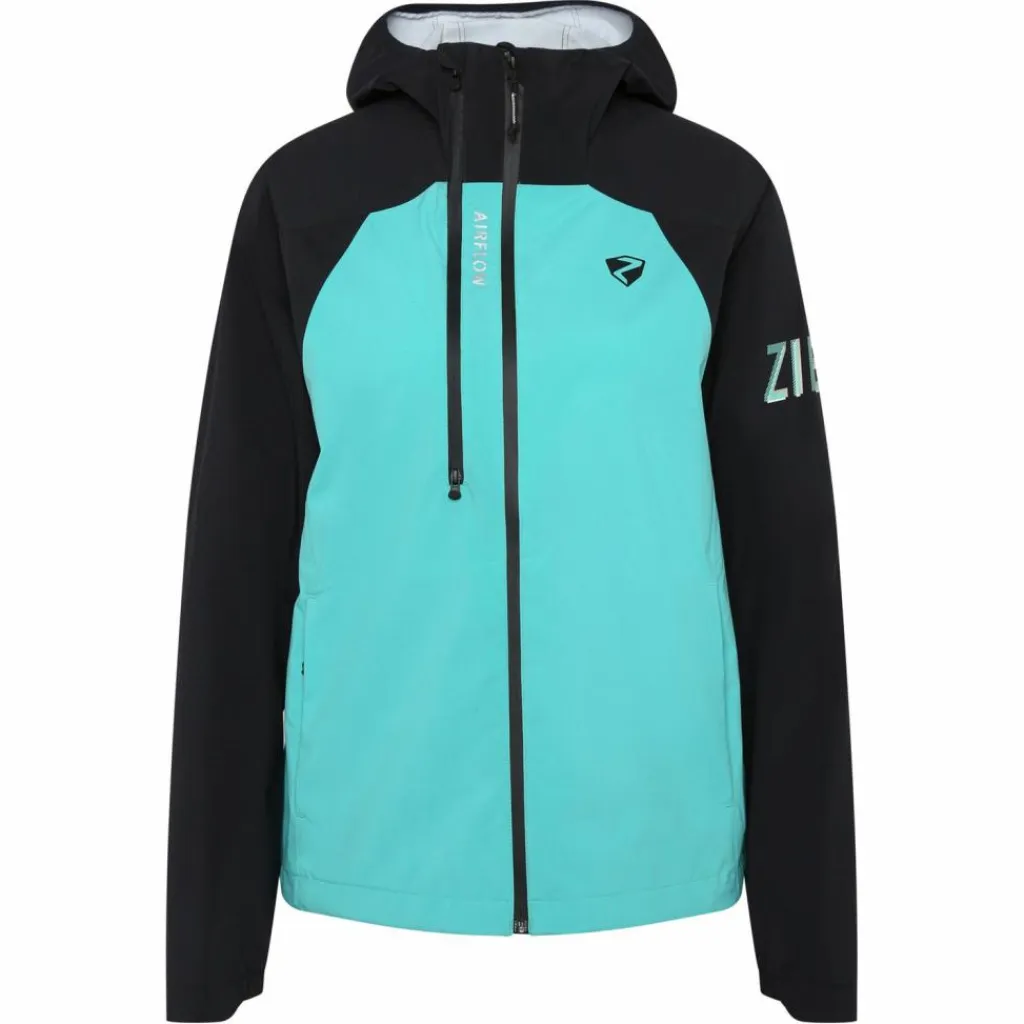 Ziener Radsport|Regenjacken<· NEHLE-Z tropical teal.black