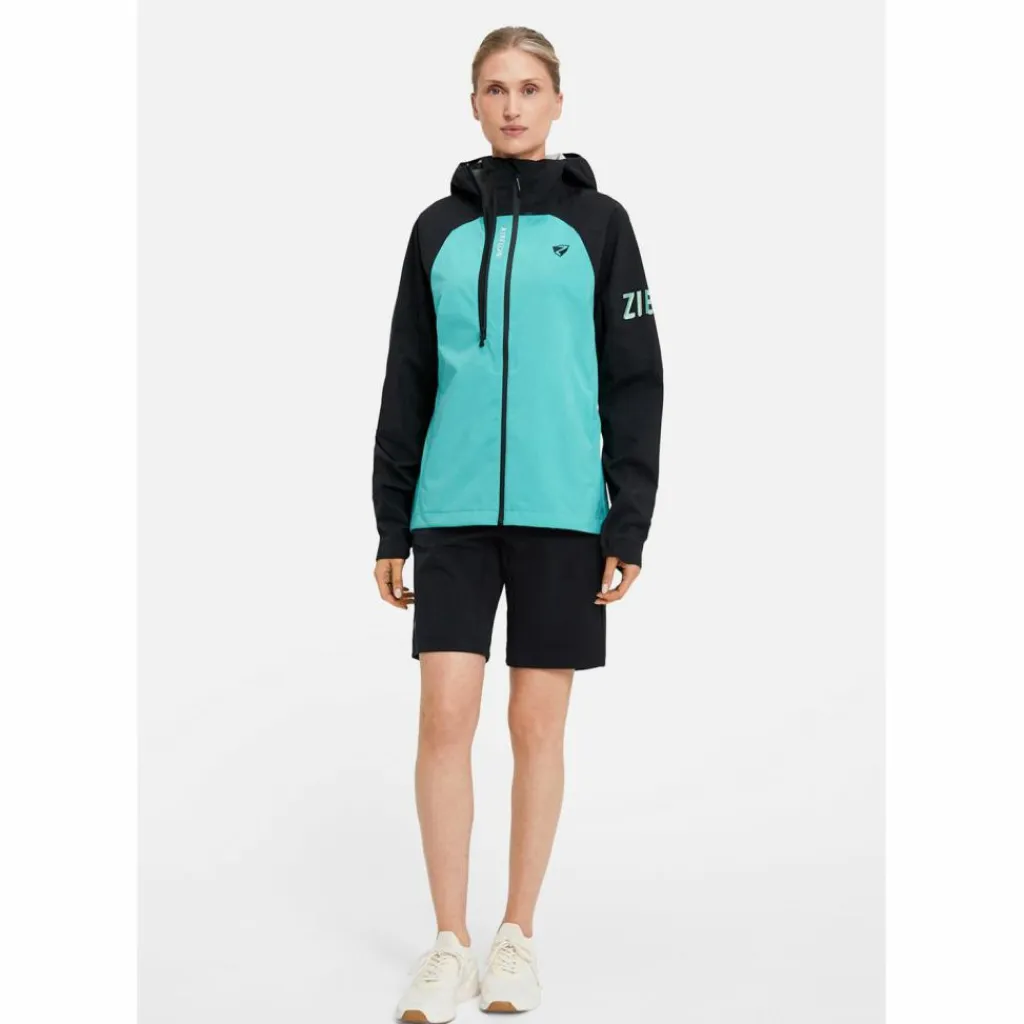 Ziener Radsport|Regenjacken<· NEHLE-Z tropical teal.black