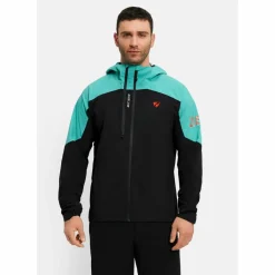 Ziener Regenjacken<· NEMIL-Z black.tropical teal