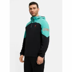 Ziener Regenjacken<· NEMIL-Z black.tropical teal
