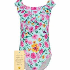 ZigZag Schwimmen<· Tropical Print 3702 Blue